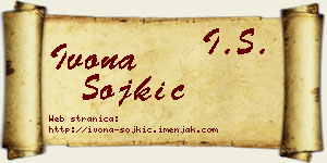 Ivona Sojkić vizit kartica